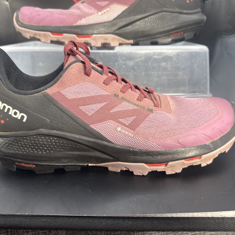 Salomon OutPulse Gore Tex GTX Hiking Shoes Sneakers 8.5 Women Black Pink 416897